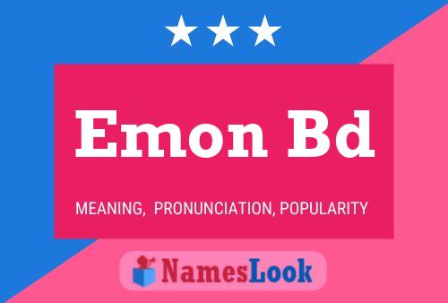 Постер имени Emon Bd