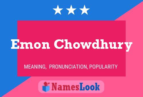 Постер имени Emon Chowdhury