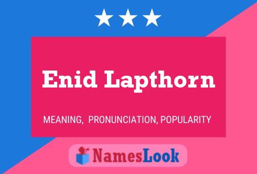 Постер имени Enid Lapthorn