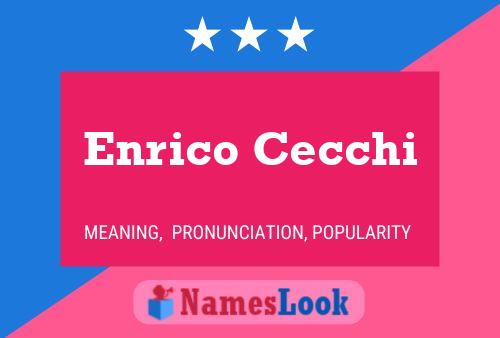 Постер имени Enrico Cecchi