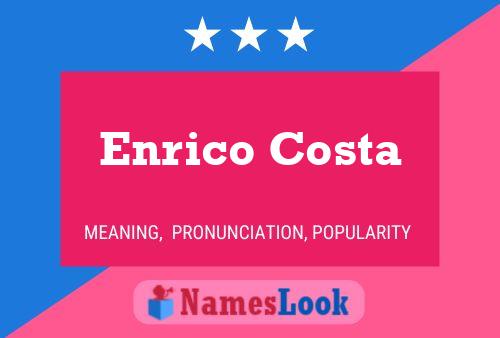 Постер имени Enrico Costa