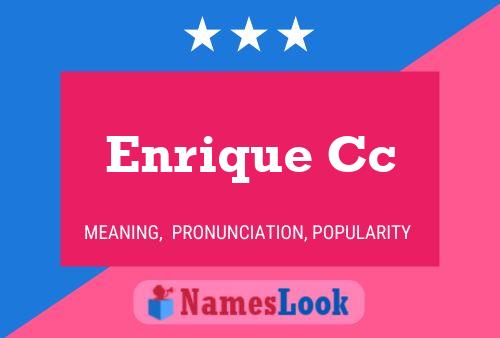 Постер имени Enrique Cc