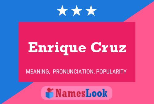 Постер имени Enrique Cruz