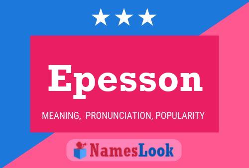 Постер имени Epesson