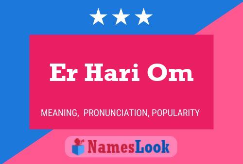 Постер имени Er Hari Om