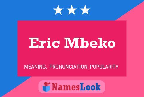 Постер имени Eric Mbeko