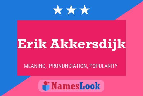 Постер имени Erik Akkersdijk