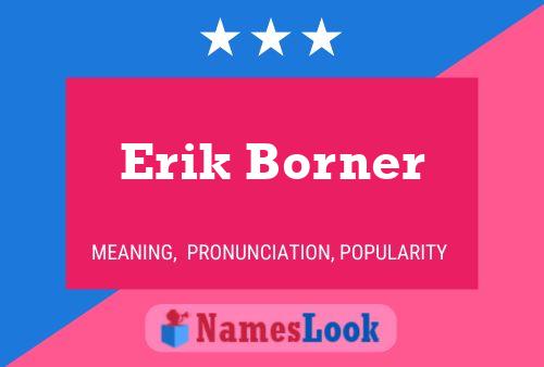 Постер имени Erik Borner