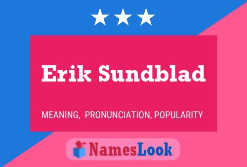 Постер имени Erik Sundblad