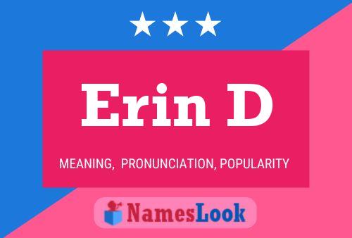 Постер имени Erin D