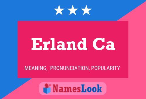 Постер имени Erland Ca