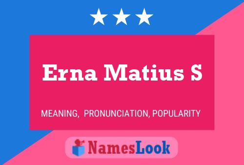 Постер имени Erna Matius S