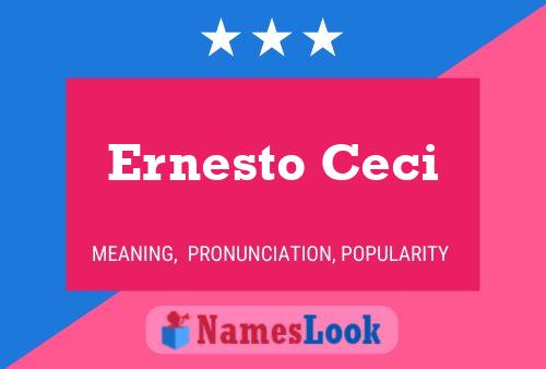 Постер имени Ernesto Ceci