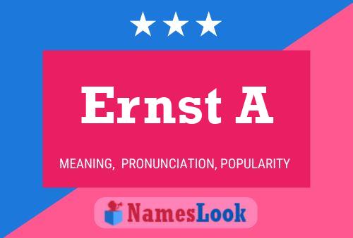 Постер имени Ernst A