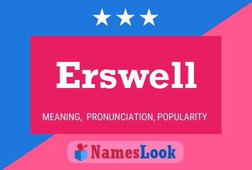 Постер имени Erswell