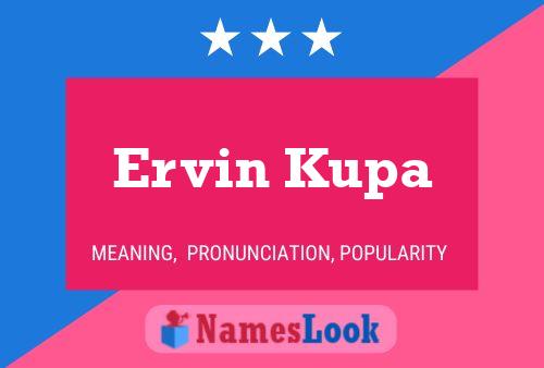 Постер имени Ervin Kupa