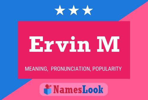 Постер имени Ervin M