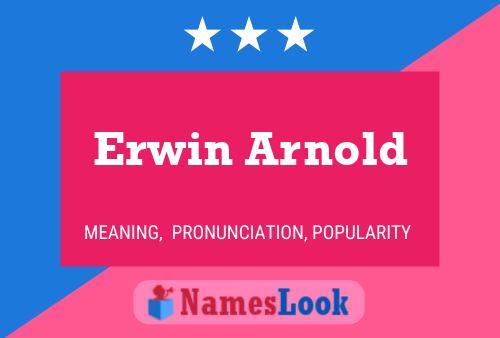 Постер имени Erwin Arnold