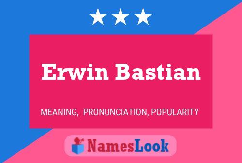 Постер имени Erwin Bastian