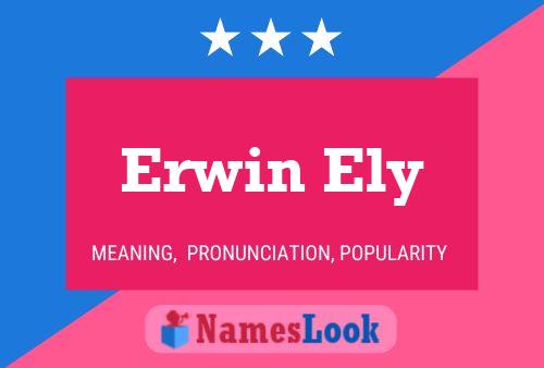 Постер имени Erwin Ely