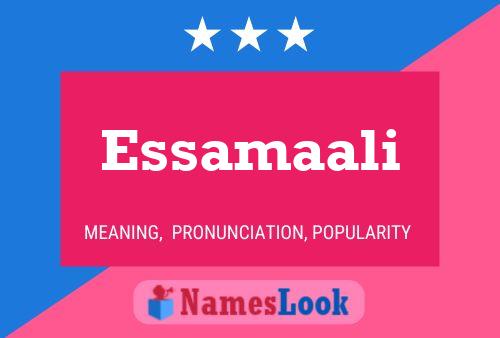 Постер имени Essamaali