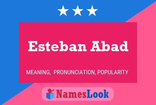 Постер имени Esteban Abad