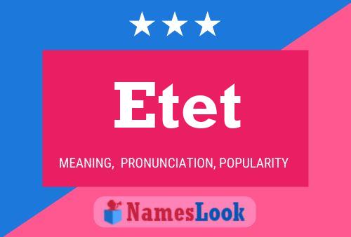 Постер имени Etet