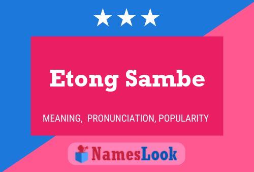 Постер имени Etong Sambe