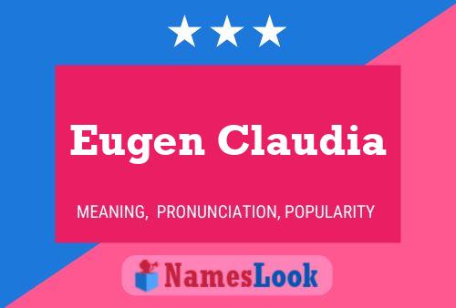 Постер имени Eugen Claudia