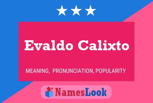 Постер имени Evaldo Calixto