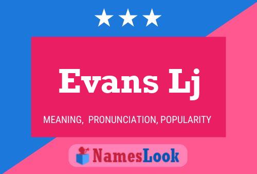 Постер имени Evans Lj