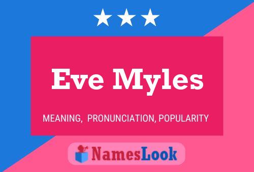 Постер имени Eve Myles