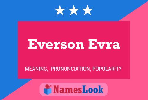 Постер имени Everson Evra