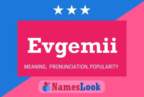 Постер имени Evgemii