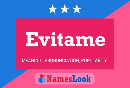 Постер имени Evitame