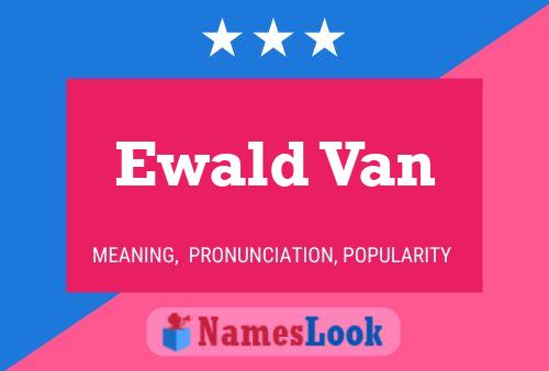 Постер имени Ewald Van