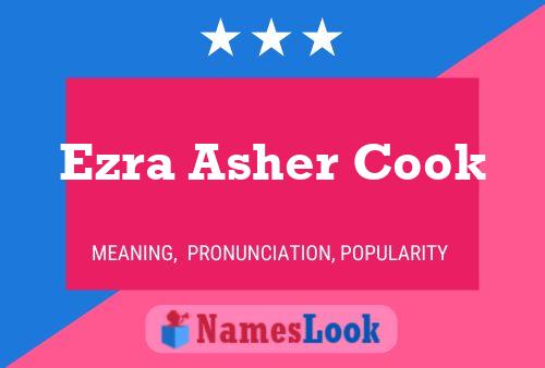 Постер имени Ezra Asher Cook