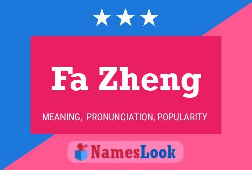 Постер имени Fa Zheng