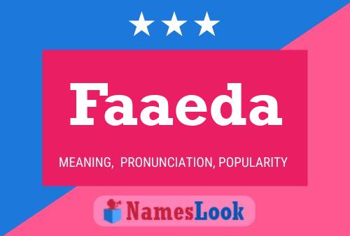 Постер имени Faaeda