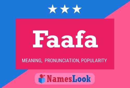 Постер имени Faafa