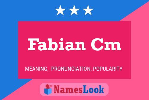 Постер имени Fabian Cm