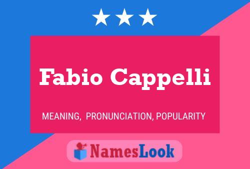 Постер имени Fabio Cappelli