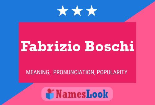 Постер имени Fabrizio Boschi