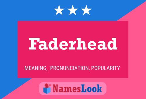 Постер имени Faderhead