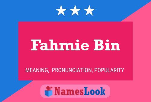 Постер имени Fahmie Bin