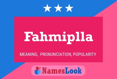 Постер имени Fahmiplla