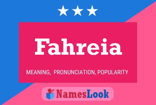 Постер имени Fahreia