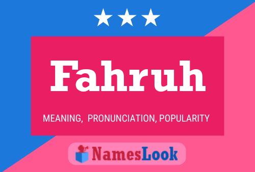 Постер имени Fahruh