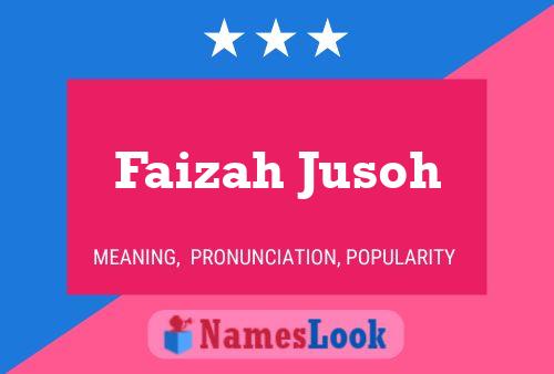 Постер имени Faizah Jusoh