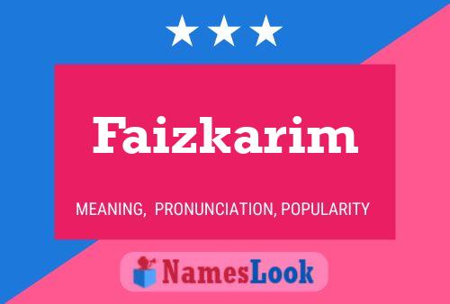 Постер имени Faizkarim